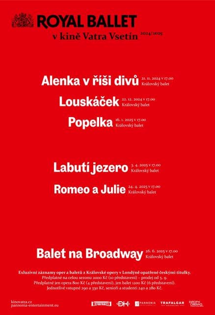 ROYAL BALLET 2024/25 PŘEDPLATNÉ